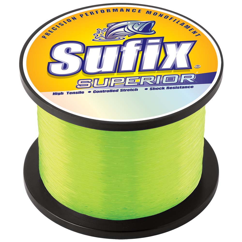 Sufix Superior Hi-Vis Yellow Monofilament – 15lb – 840 yds Sufix Superior Hi-Vis Yellow Monofilament – 15lb – 840 yds