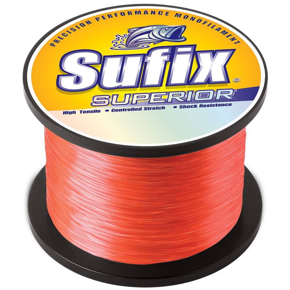 Sufix Superior Neon Fire Monofilament – 6lb – 2155 yds Sufix Superior Neon Fire Monofilament – 6lb – 2155 yds