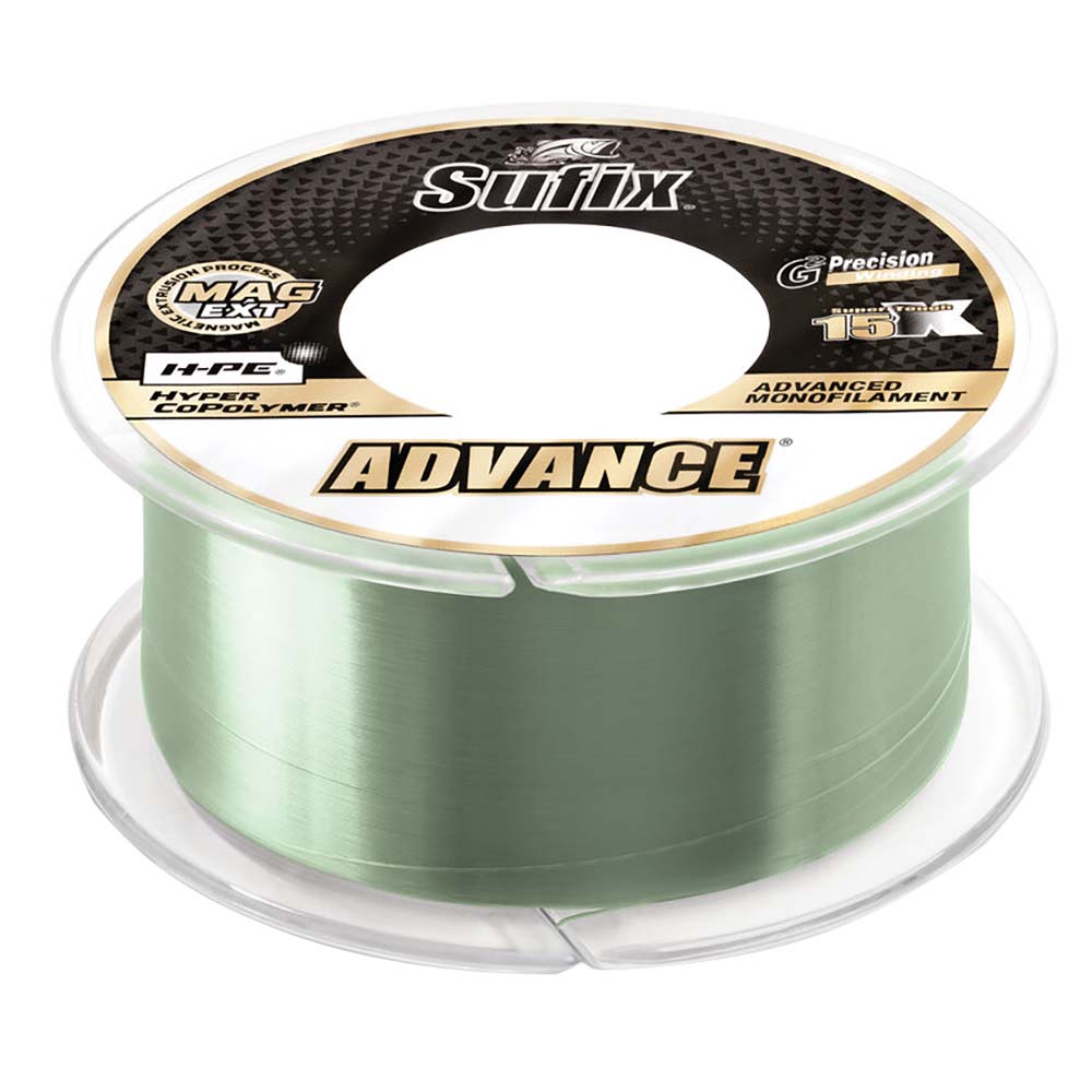Sufix Advance® Monofilament – 14lb – Low-Vis Green – 330 yds Sufix Advance® Monofilament – 14lb – Low-Vis Green – 330 yds