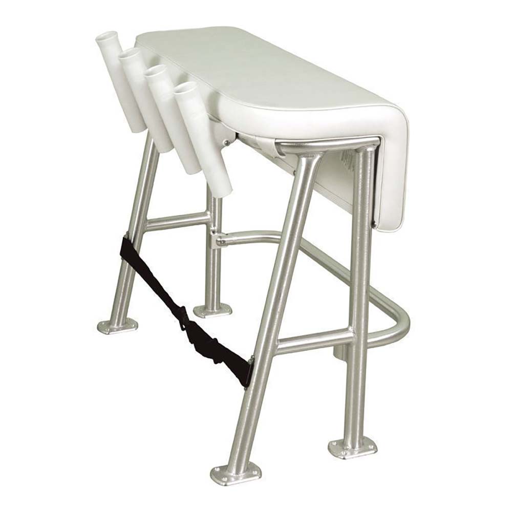 TACO Neptune III Leaning Post w/4 White Poly Rod Holders TACO Neptune III Leaning Post w/4 White Poly Rod Holders