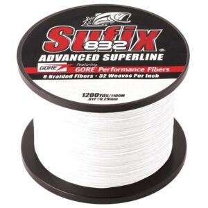 Sufix 832&reg; Advanced Superline&reg; Braid – 10lb – Ghost – 1200 yds