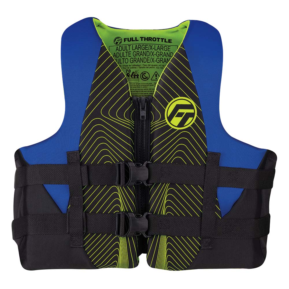Full Throttle Adult Rapid-Dry Life Jacket – 2XL/4XL – Blue/Black Full Throttle Adult Rapid-Dry Life Jacket – 2XL/4XL – Blue/Black