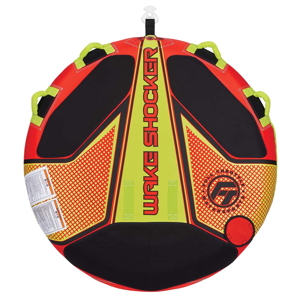 Full Throttle Wake Shocker Towable Tube – 2 Rider – Red Full Throttle Wake Shocker Towable Tube – 2 Rider – Red