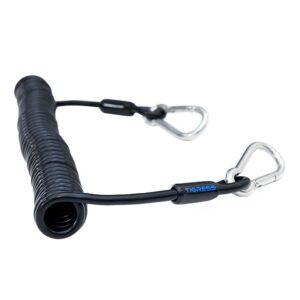 Tigress Light Tackle Coiled Safety Tether – 600lbs