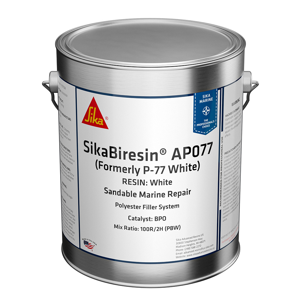 Sika SikaBiresin® AP077 Polyester Fairing Compound Above/Below Waterline – Quart Sika SikaBiresin® AP077 Polyester Fairing Compound Above/Below Waterline – Quart