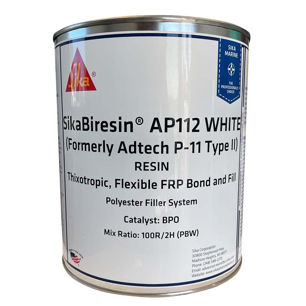 Sika SikaBiresin® AP112 White Gallon BPO Hardener Required Sika SikaBiresin® AP112 White Gallon BPO Hardener Required