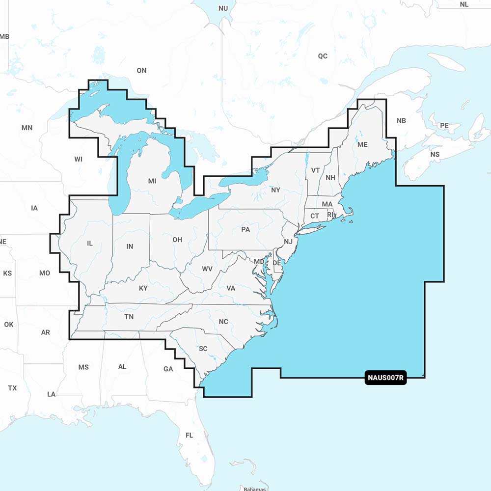Navionics NAUS007R – U.S. East – Navionics+ Navionics NAUS007R – U.S. East – Navionics+