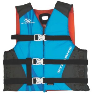 Stearns Antimicrobial Nylon Vest Life Jacket – 30-50lbs – Blue