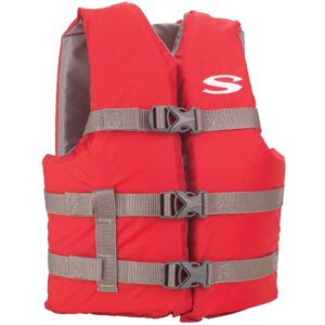 Stearns Youth Classic Vest Life Jacket – 50-90lbs – Red/Grey