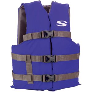 Stearns Youth Classic Vest Life Jacket – 50-90lbs – Blue/Grey