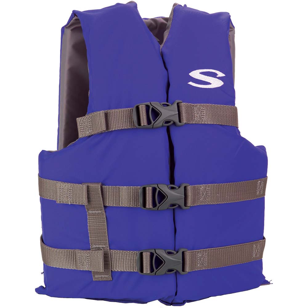 Stearns Youth Classic Vest Life Jacket – 50-90lbs – Blue/Grey Stearns Youth Classic Vest Life Jacket – 50-90lbs – Blue/Grey