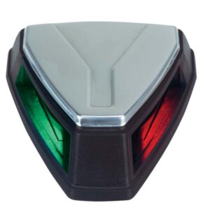 Perko 12V LED Bi-Color Navigation Light – Black/Stainless Steel
