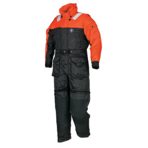 Mustang Deluxe Anti-Exposure Coverall & Work Suit – Orange/Black – XS