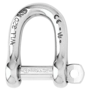 Wichard Self-Locking D Shackle – Diameter 6mm – 1/4″