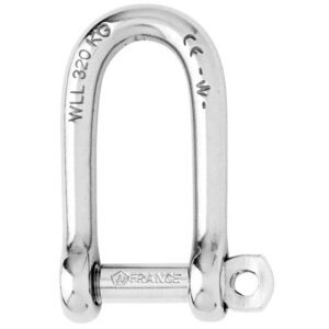 Wichard Self-Locking Long D Shackle – Diameter 8mm – 5/16″