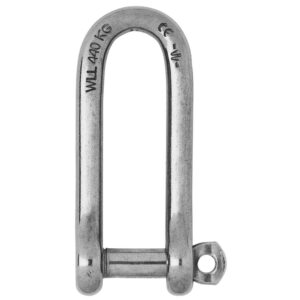 Wichard Captive Pin Long D Shackle – Diameter 6mm – 1/4″