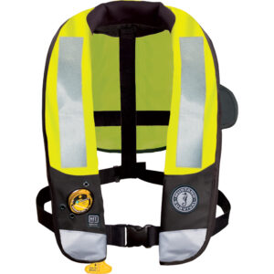 Mustang HIT High Visibility Inflatable PFD – Fluorescent Yellow/Green – Automatic/Manual