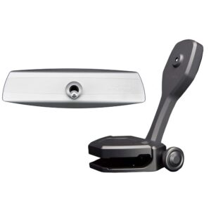 PTM Watersports Mirror/Bracket Kit w/VR-140 Elite Mirror & ZXR-360 (Titanium Grey)