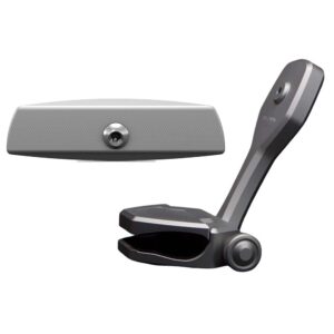 PTM Watersports Mirror/Bracket Kit w/VR-140 Elite Mirror & ZXR-361 (Titanium Grey)