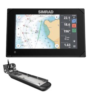 Simrad NSX&trade; 3007 7″ Combo Chartplotter & Fishfinder w/Active Imaging&trade; 3-in-1 Transducer