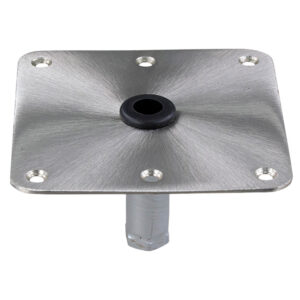 Springfield KingPin&trade; 7″ x 7″ Stainless Steel Square Base (Threaded)
