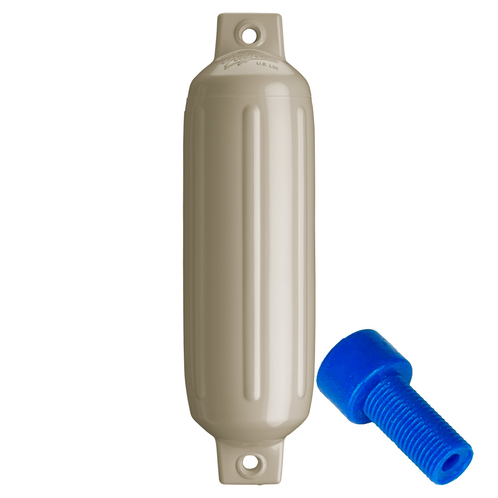 Polyform G-2 Twin Eye Fender 4.5″ x 15.5″ – Sand w/Adapter Polyform G-2 Twin Eye Fender 4.5″ x 15.5″ – Sand w/Adapter