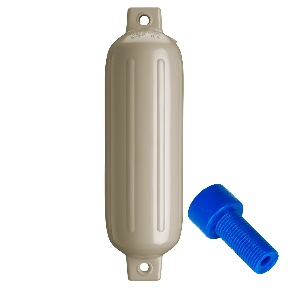 Polyform G-3 Twin Eye Fender 5.5″ x 19″ – Sand w/Adapter Polyform G-3 Twin Eye Fender 5.5″ x 19″ – Sand w/Adapter
