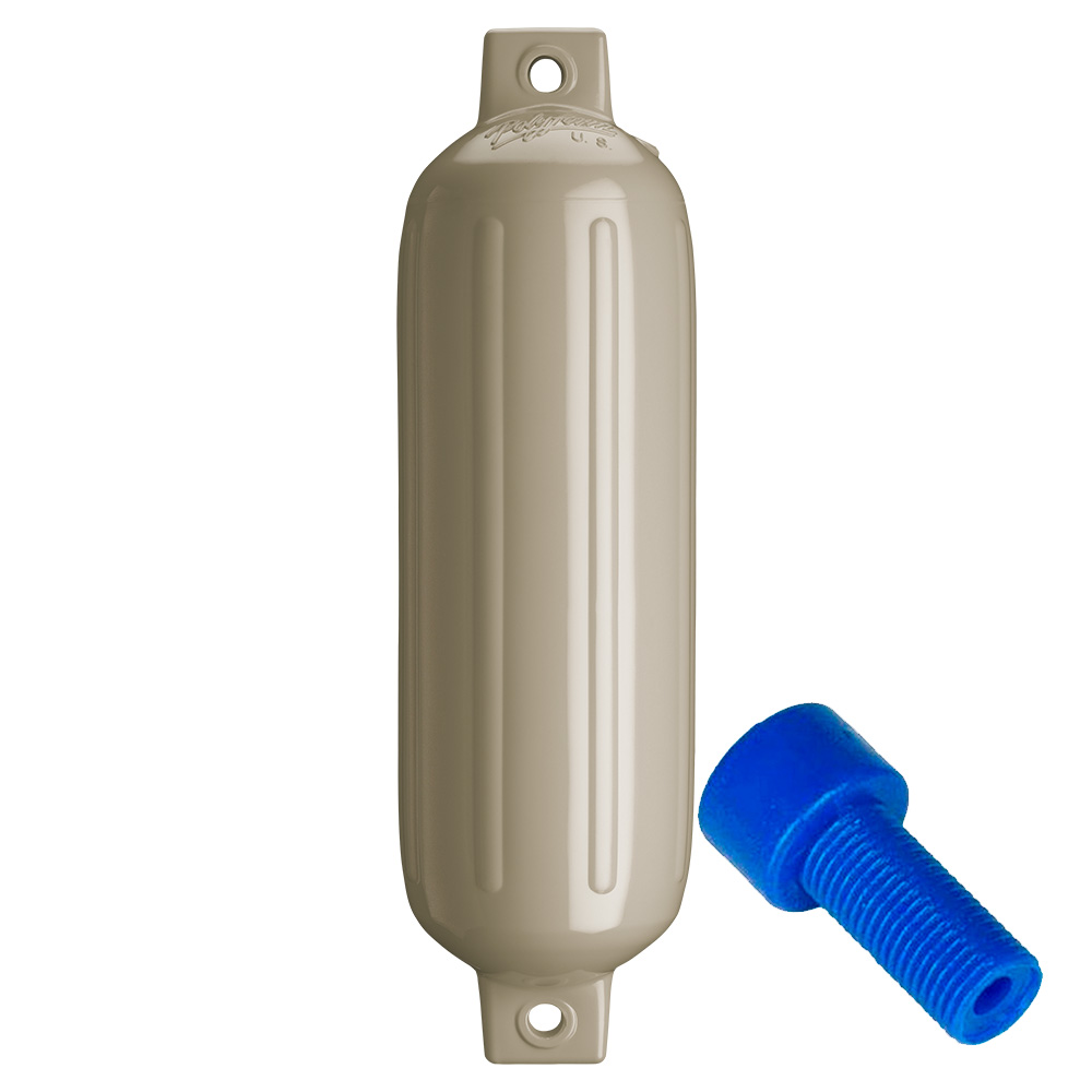 Polyform G-4 Twin Eye Fender 6.5″ x 22″ – Sand w/Adapter Polyform G-4 Twin Eye Fender 6.5″ x 22″ – Sand w/Adapter