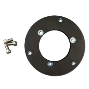 Lopolight Circular Baseplate f/Horizontal Mount Lights – Aluminum – Black