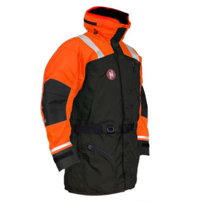 First Watch AC-1100 Flotation Coat – Hi-Vis Orange/Black – XXL