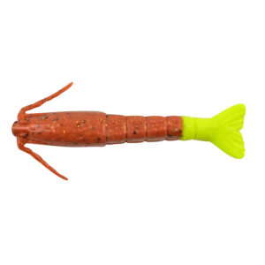 Berkley Gulp!&reg; Saltwater Shrimp – 3″ – New Penny/Chartreuse