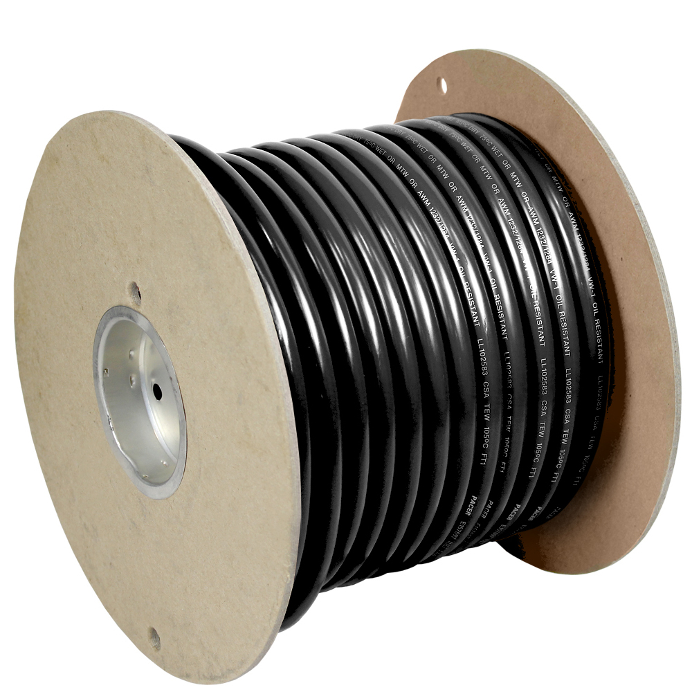 Pacer Black 1/0 AWG Battery Cable – 100' Pacer Black 1/0 AWG Battery Cable – 100'
