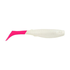 Berkley Gulp!&reg; Saltwater Paddleshad – 4″ – Pearl White/Pink