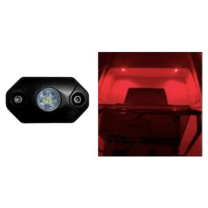Black Oak Rock Accent Light – Red – Black Housing