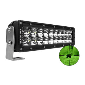Black Oak Pro Series 3.0 10″ 850nm Infrared Double Row LED Light Bar – Combo Optics – Black Housing