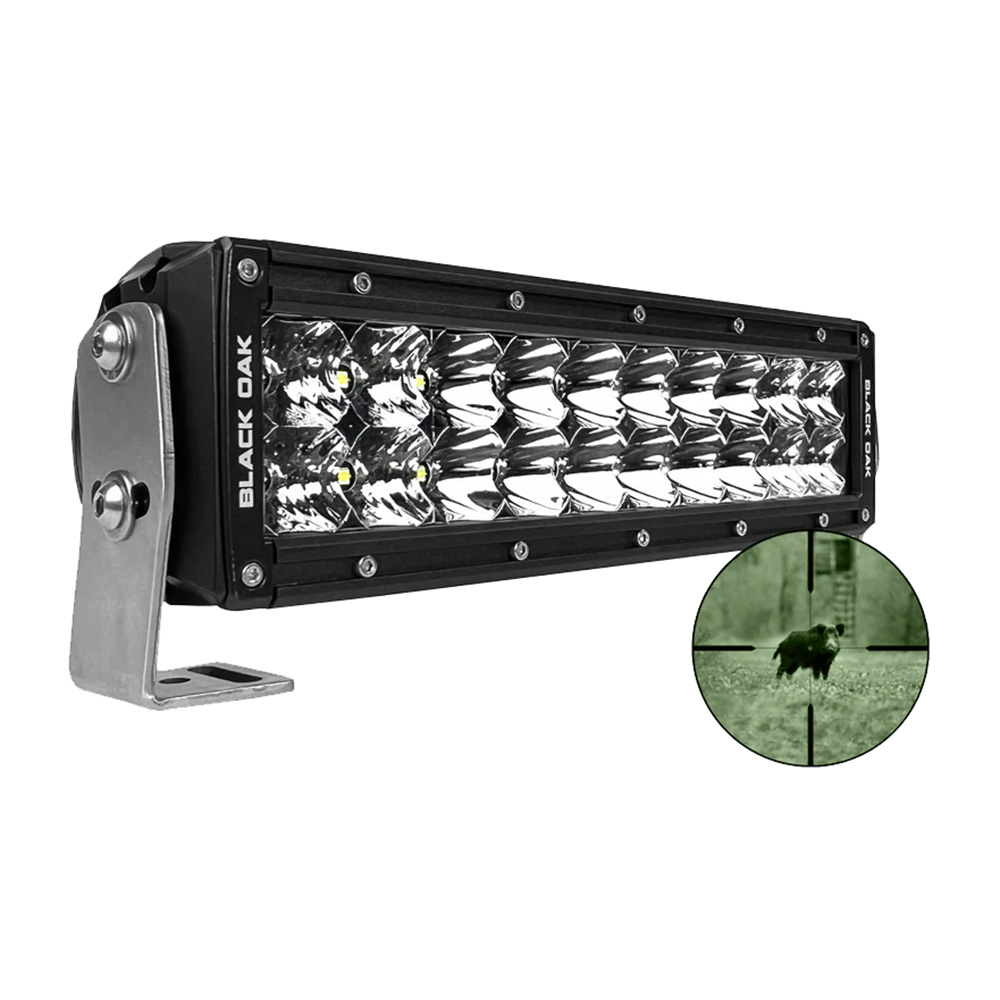 Black Oak Pro Series Double Row Combo Infrared 10″ 940nm Light Bar – Black Black Oak Pro Series Double Row Combo Infrared 10″ 940nm Light Bar – Black