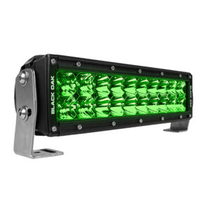 Black Oak 10″ Green LED Hog Hunting Light Bar – Combo Optics – Black Housing – Pro Series 3.0