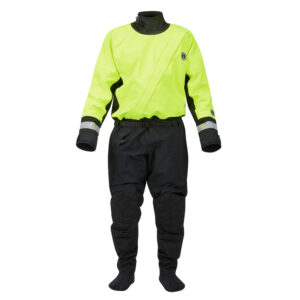 Mustang MSD576 Water Rescue Dry Suit – Fluorescent Yellow Green-Black – Large