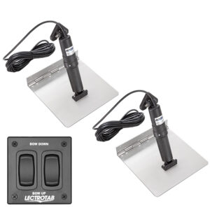 Lectrotab XKA Stainless Steel Trim Tab Kit w/Rocker Switch – 9 x 12