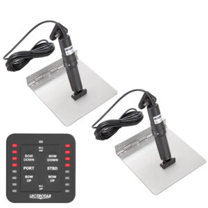 Lectrotab XKA Stainless Steel Trim Tab Kit w/One-Touch Control – 9 x 24
