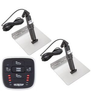 Lectrotab XKA Stainless Steel Trim Tab Kit w/MLC-1 Control – 12 x 9