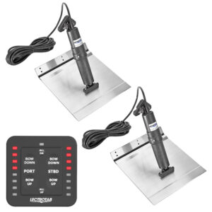 Lectrotab XKA Aluminum Alloy Trim Tab Kit w/One-Touch Control – 9 x 18