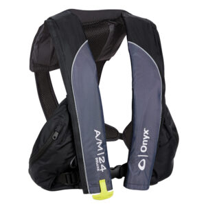 Onyx A/M-24 Deluxe Auto/Manual Inflatable PFD – Black – Adult Universal