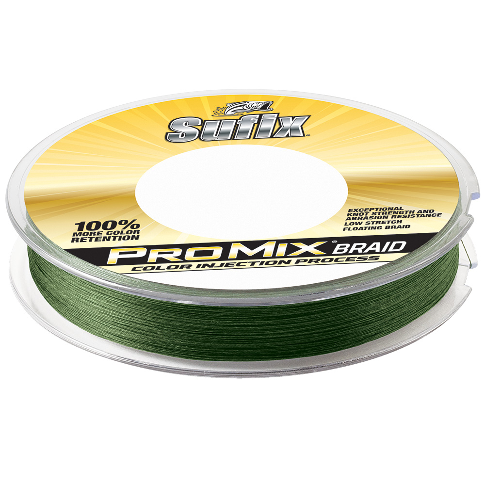 Sufix ProMix® Braid – 50lb – Low-Vis Green – 300 yds Sufix ProMix® Braid – 50lb – Low-Vis Green – 300 yds