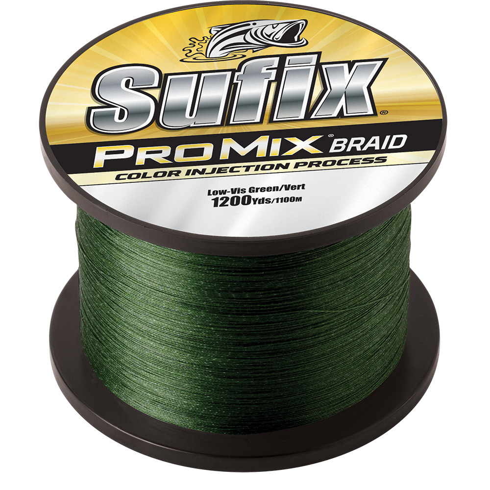 Sufix ProMix® Braid – 10lb – Low-Vis Green – 1200 yds Sufix ProMix® Braid – 10lb – Low-Vis Green – 1200 yds