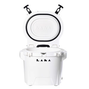 LAKA Coolers 30 Qt Cooler w/Telescoping Handle & Wheels – White