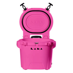 LAKA Coolers 30 Qt Cooler w/Telescoping Handle & Wheels – Pink