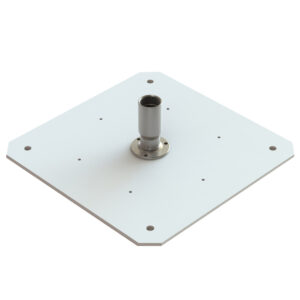 Seaview Starlink Adapter Plate f/24″ KVH Domes w/Starlink Stainless Steel 1″-14 Threaded Adapter & Stainless Steel Fixed Base