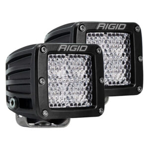 RIGID Industries D-Series PRO Flood Diffused Surface Mount Black Light – Pair