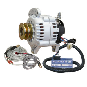 Balmar Alternator 100 AMP Kit 12V 3.15″ Dual Foot Saddle Dual Pulley Regulator & Temp Sensor